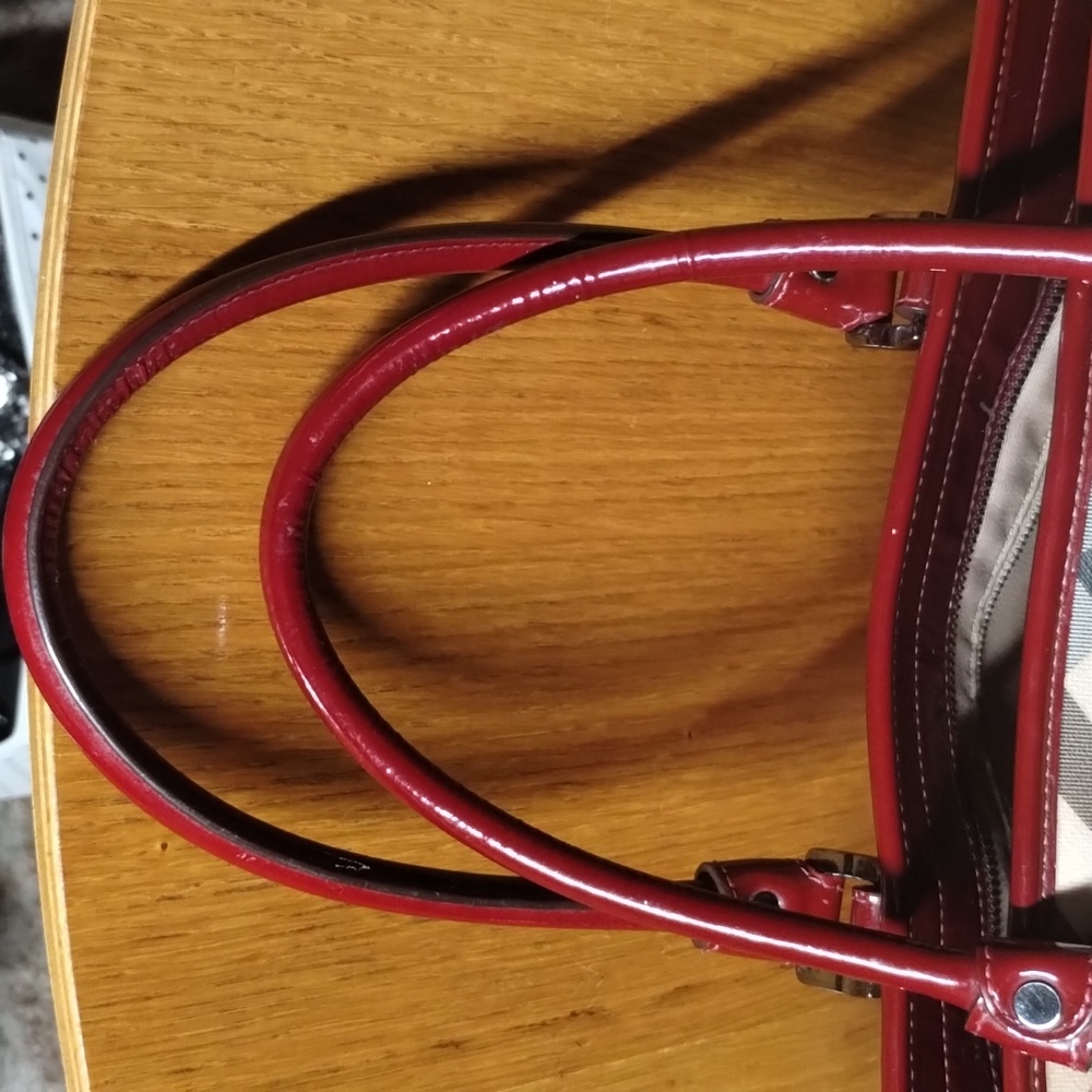 Burberry Denham Plaid Tote EUC - Picture 12 of 15